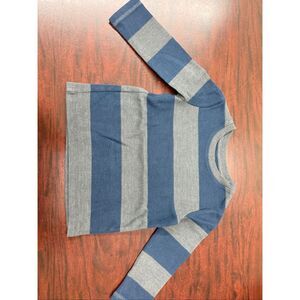 Jumping Beans Boys Navy and Grey Stripe Long Sleeve Sweater Size 3T